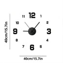 Homezie 3D-Wanduhr | DIY-Design, Spiegeleffekt & Quarzwerk | Für stilvolle Wohnräume