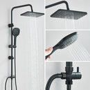 Homezie Regenduschsystem | Regendusche, Handbrause & Mischbatterie | Für moderne Badezimmer