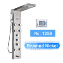 Homezie LED-Duschpaneel | Digitale Temperaturanzeige, Regendusche & SPA-Massagedüsen | Für moderne Badezimmer