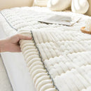 Homezie Bankkissenbezug | Verdickter Cordstoff, Weich, Warm & Rutschhemmend | Sitzauflage für Sofa, Fensterbank und Sitzbank