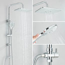 Homezie Regenduschsystem | Regendusche, Handbrause & Mischbatterie | Für moderne Badezimmer