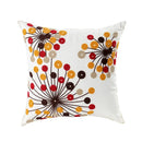 Homezie Kissenbezug | Florale Stickerei, Baumwoll-Canvas, verdeckter Reißverschluss | Für Sofa und Schlafzimmer