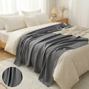 Homezie Kühlende Sommerdecke | Atmungsaktive Bambusfaser-Decke | Leichte Tagesdecke für Bett und Sofa