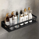 Homezie Duschregal | Schwarzes Aluminium, platzsparendes Design, 3 Größen | Für Dusche und Badezimmer
