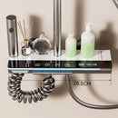 Homezie Thermostat-Duschsystem | Digitale Temperaturanzeige, Regendusche & Handbrause | Für moderne Badezimmer