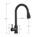 Homezie Küchenarmatur | Ausziehbarer Auslauf, Einhebelmischer & 2 Wasserstrahlarten | Flexibler Wasserhahn für moderne Küchen