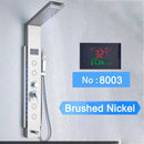 Homezie LED-Duschpaneel | Digitale Temperaturanzeige, Regendusche & SPA-Massagedüsen | Für moderne Badezimmer