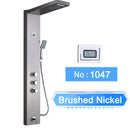 Homezie LED-Duschpaneel | Digitale Temperaturanzeige, Regendusche & SPA-Massagedüsen | Für moderne Badezimmer