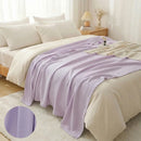 Homezie Kühlende Sommerdecke | Atmungsaktive Bambusfaser-Decke | Leichte Tagesdecke für Bett und Sofa