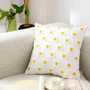 Homezie Kissenbezug | Florale Stickerei, Baumwoll-Canvas, verdeckter Reißverschluss | Für Sofa und Schlafzimmer
