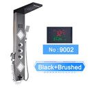 Homezie LED-Duschpaneel | Digitale Temperaturanzeige, Regendusche & SPA-Massagedüsen | Für moderne Badezimmer