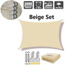 Homezie Sonnensegel | Wasserabweisend & UV-beständig | Rechteckig für Garten, Terrasse und Balkon