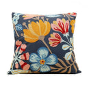 Homezie Kissenbezug | Florale Stickerei, Baumwoll-Canvas, verdeckter Reißverschluss | Für Sofa und Schlafzimmer