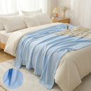 Homezie Kühlende Sommerdecke | Atmungsaktive Bambusfaser-Decke | Leichte Tagesdecke für Bett und Sofa