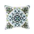 Homezie Kissenbezug | Florale Stickerei, Baumwoll-Canvas, verdeckter Reißverschluss | Für Sofa und Schlafzimmer