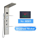 Homezie LED-Duschpaneel | Digitale Temperaturanzeige, Regendusche & SPA-Massagedüsen | Für moderne Badezimmer