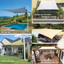 Homezie Sonnensegel | Wasserabweisend & UV-Schutz | Für Garten, Terrasse und Pool
