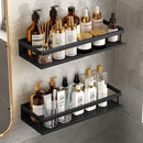 Homezie Duschregal | Schwarzes Aluminium, platzsparendes Design, 3 Größen | Für Dusche und Badezimmer