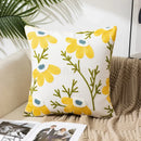 Homezie Kissenbezug | Florale Stickerei, Baumwoll-Canvas, verdeckter Reißverschluss | Für Sofa und Schlafzimmer