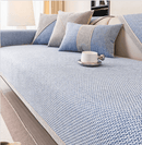 Homezie Sofabezug | Rutschfeste Baumwoll-Leinen Sofaauflage für 1-, 2-, 3- & 4-Sitzer | Ganzjähriger Möbelschutz