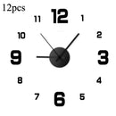 Homezie 3D-Wanduhr | DIY-Design, Spiegeleffekt & Quarzwerk | Für stilvolle Wohnräume