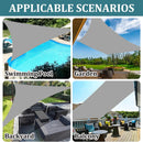 Homezie Sonnensegel | Wasserabweisend & UV-beständig | Rechteckig für Garten, Terrasse und Balkon