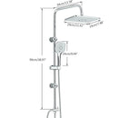Homezie Regenduschsystem | Regendusche, Handbrause & Mischbatterie | Für moderne Badezimmer