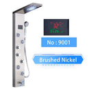 Homezie LED-Duschpaneel | Digitale Temperaturanzeige, Regendusche & SPA-Massagedüsen | Für moderne Badezimmer