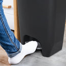 Homezie Küchenmülleimer | 50 l, Fußpedal & Geruchsschutz | Geräumiger Abfalleimer für Küche, Büro & Haushalt