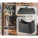 Homezie Kaminholzkorb aus Filz | 55 Liter | Faltbar und robust