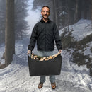 Homezie Kaminholzkorb aus Filz | 55 Liter | Faltbar und robust