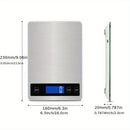Homezie Digitale Küchenwaage | 1 g Genauigkeit, bis 15 kg & USB-aufladbar | Präzises Wiegen von Lebensmitteln beim Kochen & Backen