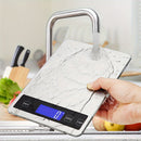 Homezie Digitale Küchenwaage | 1 g Genauigkeit, bis 15 kg & USB-aufladbar | Präzises Wiegen von Lebensmitteln beim Kochen & Backen