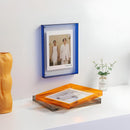 Homezie Acryl-Bilderrahmen | Transparentes Design, 5 Größen, farbige Rahmenvarianten | Für Fotos und Dekoration