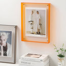 Homezie Acryl-Bilderrahmen | Transparentes Design, 5 Größen, farbige Rahmenvarianten | Für Fotos und Dekoration