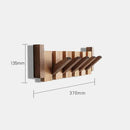 Homezie Wandgarderobe | Klappbare Holzhaken im Klavierdesign | Stilvolle Aufbewahrung für Flur und Eingangsbereich