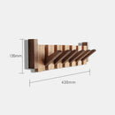 Homezie Wandgarderobe | Klappbare Holzhaken im Klavierdesign | Stilvolle Aufbewahrung für Flur und Eingangsbereich