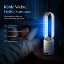 Homezie Turmventilator mit Luftreiniger | Flügelloses Design & 5 Geschwindigkeitsstufen | Für Schlafzimmer und Wohnzimmer