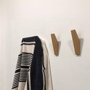 Homezie Wandhaken-Set | 6 Massivholz Kleiderhaken im skandinavischen Design | Stilvolle Wandorganisation für jeden Raum