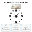 Homezie 3D-Wanduhr | DIY-Design, Spiegeleffekt & Quarzwerk | Für stilvolle Wohnräume