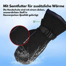 Homezie Beheizte Handschuhe | USB-Heizung auf Handfläche und Handrücken, 3 Wärmestufen & wasserdicht | Für Skifahren, Wandern und Wintertage