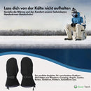 Homezie Beheizte Handschuhe | USB-Heizung auf Handfläche und Handrücken, 3 Wärmestufen & wasserdicht | Für Skifahren, Wandern und Wintertage