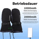 Homezie Beheizte Handschuhe | USB-Heizung auf Handfläche und Handrücken, 3 Wärmestufen & wasserdicht | Für Skifahren, Wandern und Wintertage