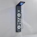 Homezie Duschpaneel mit LED-Regendusche | Wasserfall, Massagedüsen & Handbrause | Für moderne Badezimmer