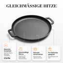 Homezie Gusseisenpfanne | Vielseitige Brat- & Grillpfanne | Für Küche und Grill