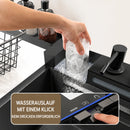 Homezie Küchenspüle | 304 Edelstahl, Digitalanzeige & 3 Wasserstrahlarten | Für moderne Küchen