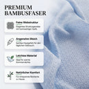 Homezie Kühlende Sommerdecke | Atmungsaktive Bambusfaser-Decke | Leichte Tagesdecke für Bett und Sofa