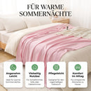 Homezie Kühlende Sommerdecke | Atmungsaktive Bambusfaser-Decke | Leichte Tagesdecke für Bett und Sofa