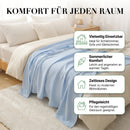 Homezie Kühlende Sommerdecke | Atmungsaktive Bambusfaser-Decke | Leichte Tagesdecke für Bett und Sofa
