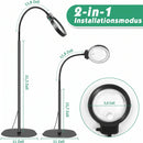 Homezie LED-Lupenlampe | 10-fache & 30-fache Vergrößerung, 36 LEDs & flexibler Schwanenhals | Freihändige Lese- und Arbeitsleuchte